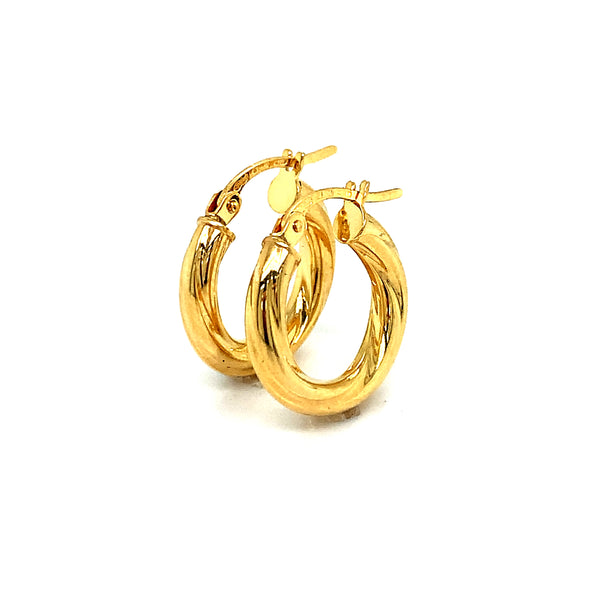 Argollas en oro amarillo 18kt