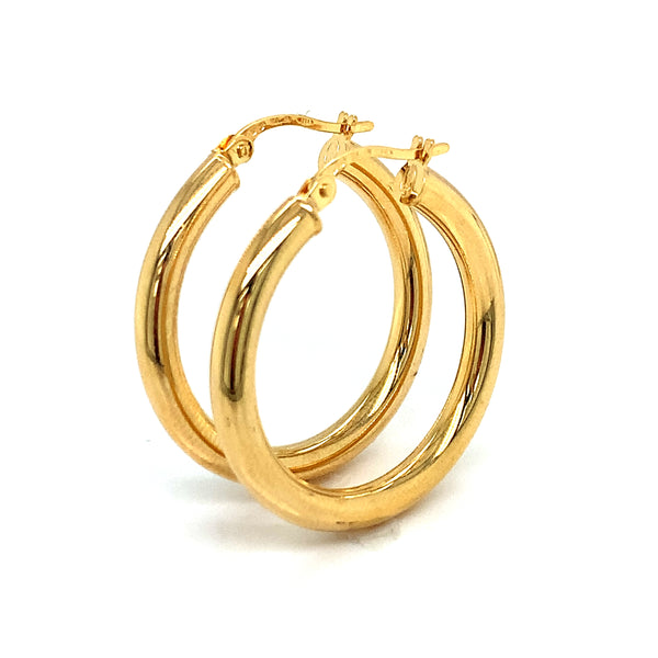 Argollas en oro amarillo 18kt