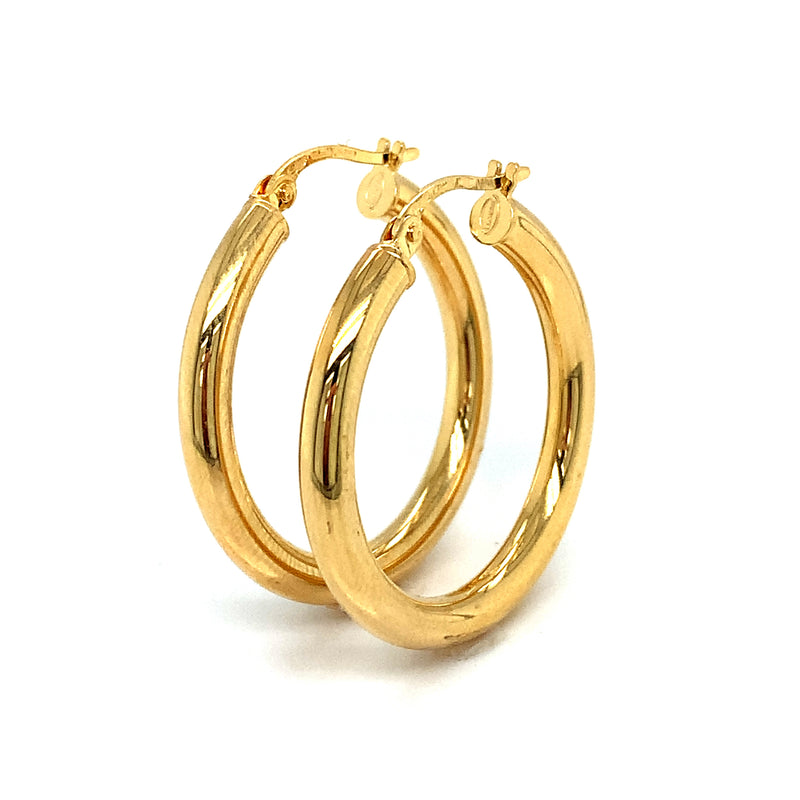 Argollas en oro amarillo 18kt