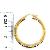 Argollas en oro amarillo 18kt