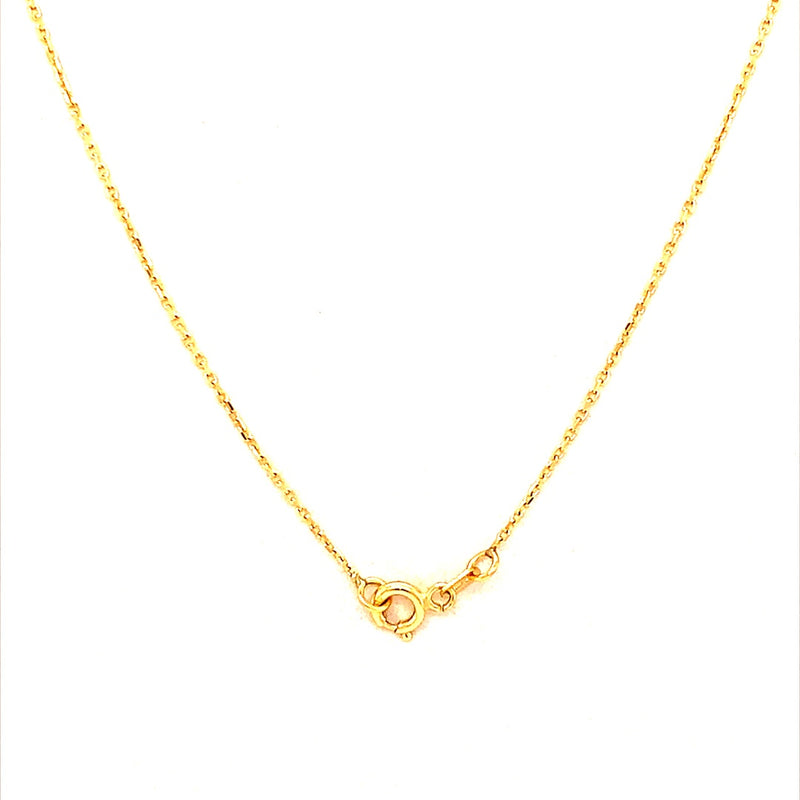 Collar (sonrisa) en oro amarillo 18kt. 48/50cm