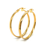 Argollas en oro amarillo 18kt