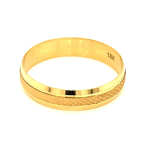 Banda en oro amarillo 18kt