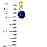 Dije (Ojo) en oro amarillo 18k