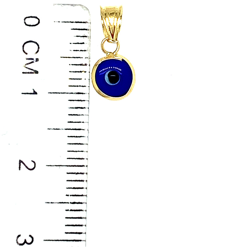 Dije (Ojo) en oro amarillo 18k