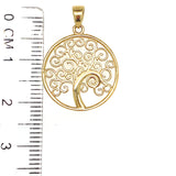 Dije (árbol de la vida) en oro amarillo 18k