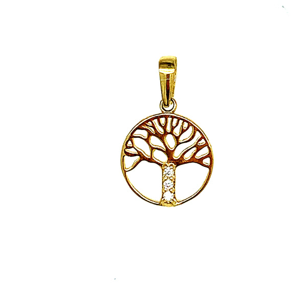 Dije (árbol de la vida) en oro amarillo 18k