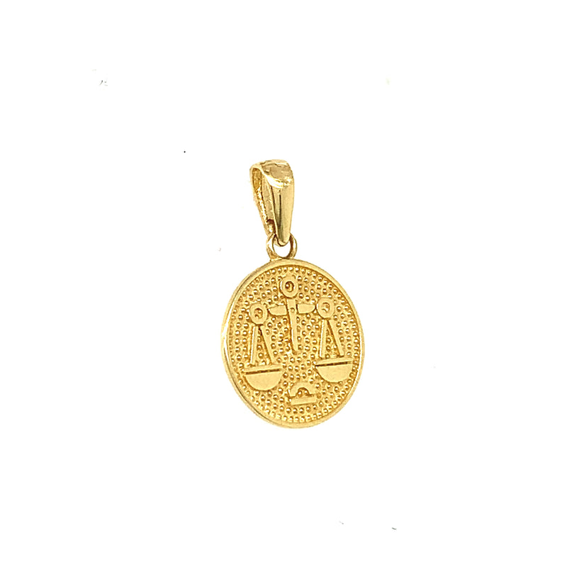 Dije (Libra) en oro amarillo 18k