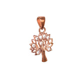 Dije (árbol de la vida) con circones en oro rosado 18kt.