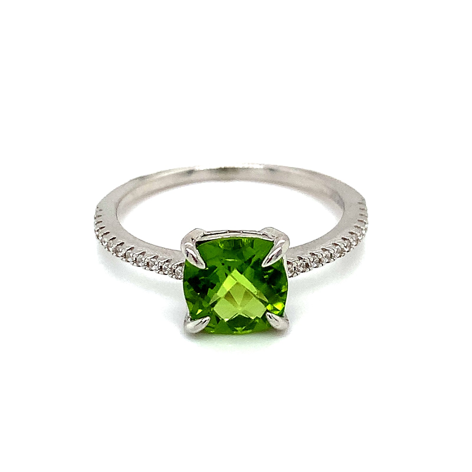 Anillo de peridoto en plata 925 – DGjoyeros