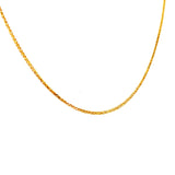 Cadena (espiga) 45cm en oro amarillo 18kt