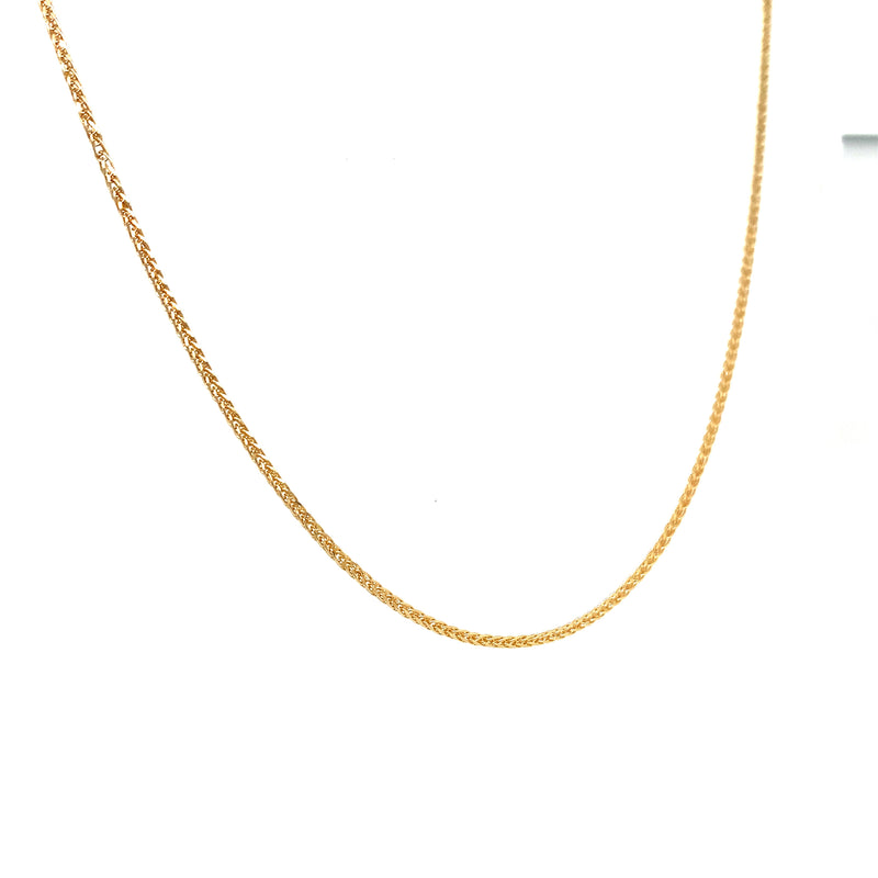 Cadena (espiga) 40cm en oro amarillo 18kt