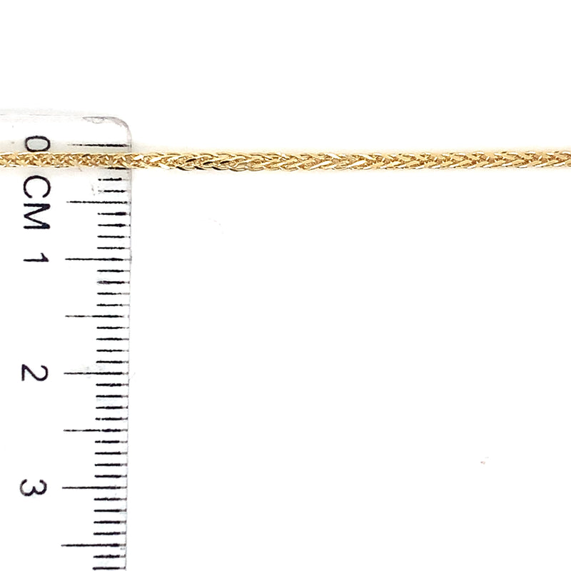 Cadena (espiga) 45cm en oro amarillo 18k
