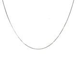 Cadena (veneciana) 40cm en oro blanco 18k