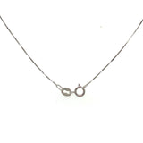 Cadena (veneciana) 40cm en oro blanco 18k