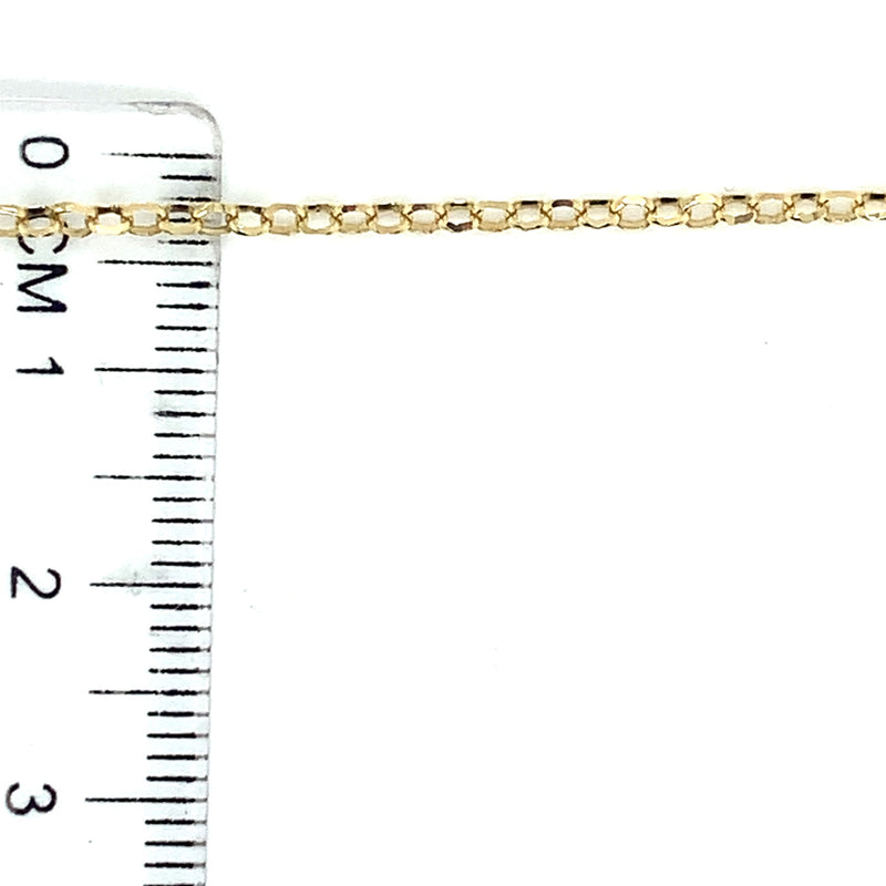 Cadena (rolo) 45cm en oro amarillo 18k