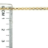 Cadena (rolo) 50cm en oro amarillo 18k