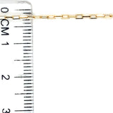 Cadena (mini clip) 45cm en oro amarillo 18k