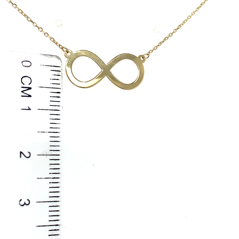 Collar (infinito) en oro amarillo 18kt. 40-43cm