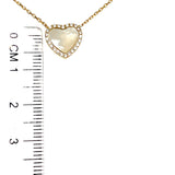 Collar (corazón) en oro amarillo 18kt. 43-45cm