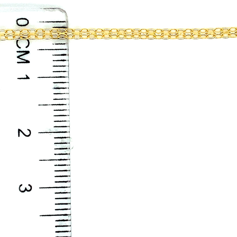 Pulsera en oro amarillo 18k. 19cm
