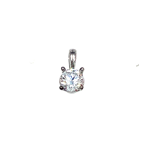 (LD) Dije con diamante en oro blanco 14k  ANTES: $995.00