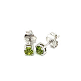 Aretes de cuarzo peridoto en plata 925