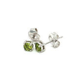 Aretes de cuarzo peridoto en plata 925