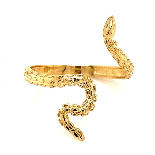 Anillo (serpiente) en oro amarillo 10kt.