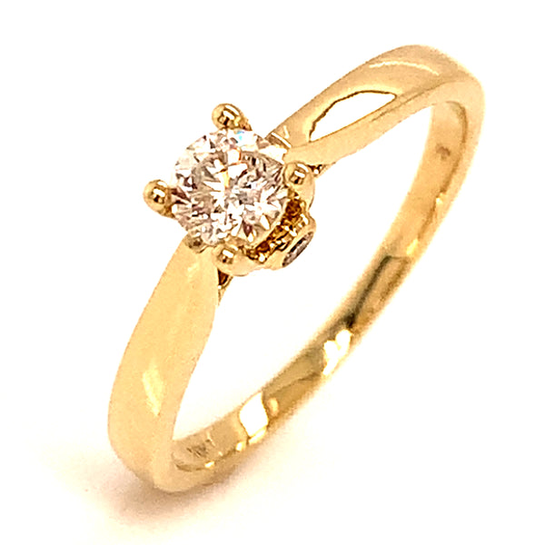 (SOFIA) Set de anillos con diamantes en oro amarillo 10k  ANTES: $995.00