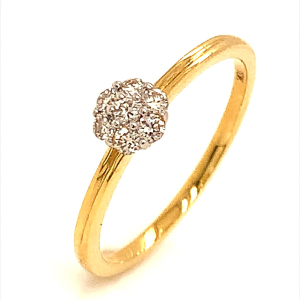 (SOFIA) Anillo con diamantes en oro amarillo 10k  ANTES: $349.00