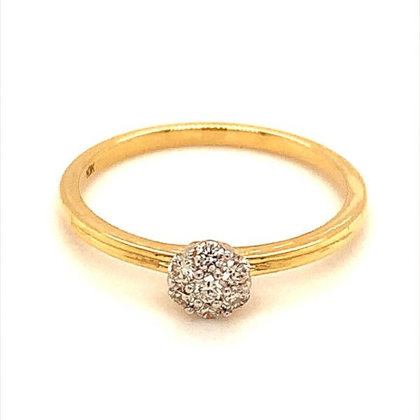 (SOFIA) Anillo con diamantes en oro amarillo 10k  ANTES: $349.00