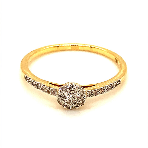 (SOFIA) Anillo con diamantes en oro amarillo 10k  ANTES: $379.00