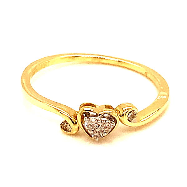 (SOFIA) Anillo con diamantes en oro amarillo 10k  ANTES: $249.00