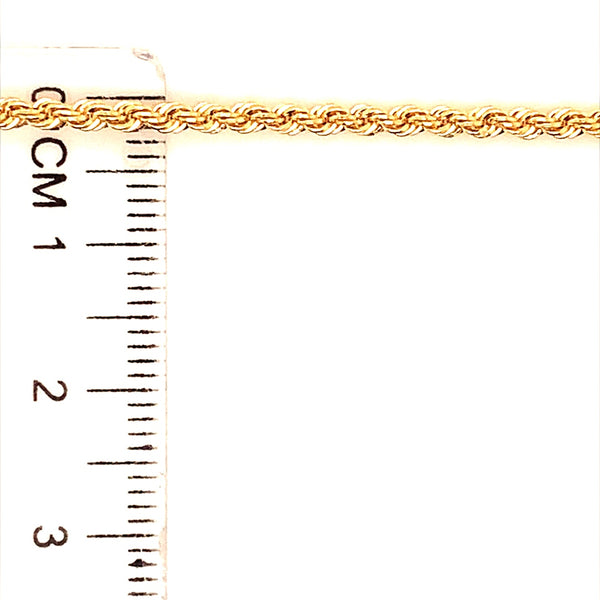 Cadena (cordón) hueca en oro amarillo 10kt. 50cm