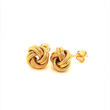 Aretes (nudo) en oro amarillo 18kt