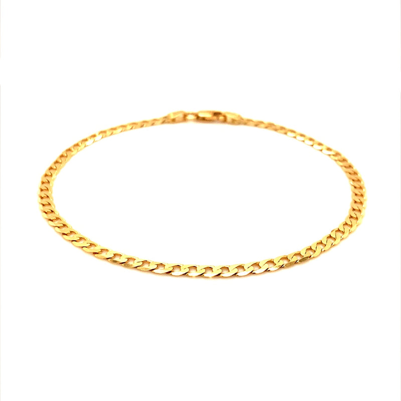 Pulsera Gourmet en oro amarillo 18k. 20cm.