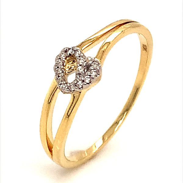 (SOFIA) Anillo con diamantes en oro amarillo 10k  ANTES: $219.00