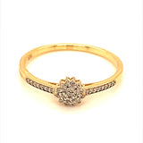 (SOFIA) Anillo con diamantes en oro amarillo 10k  ANTES: $259.00