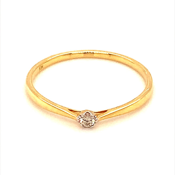 (SOFIA) Anillo con diamantes en oro amarillo 10k  ANTES: $209.00