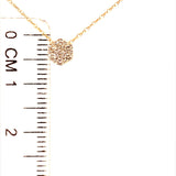 (SOFIA) Collar (flor) con diamantes en oro amarillo 10k  ANTES: $249.00