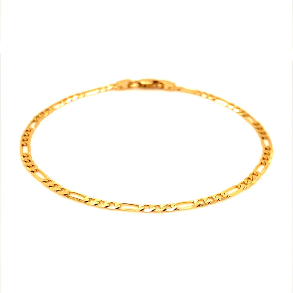 Pulsera (cartier maciza) en oro amarillo 10k. 20.5cm