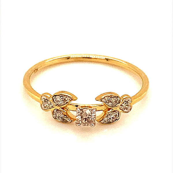 (SOFIA) Anillo con diamantes en oro amarillo 10k  ANTES: $309.00