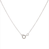 (SOFIA) Collar (infinito) con diamantes en oro blanco 10kt.  ANTES: $249.00