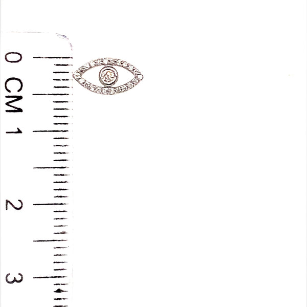 (SOFIA) Aretes con diamantes en oro blanco 10k  ANTES: $209.00