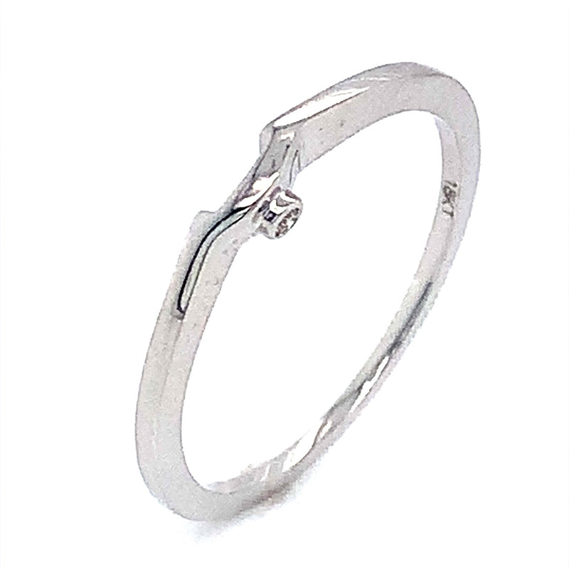 (MIA) Set de anillos con diamantes en oro blanco 18k  ANTES: $1,159.00