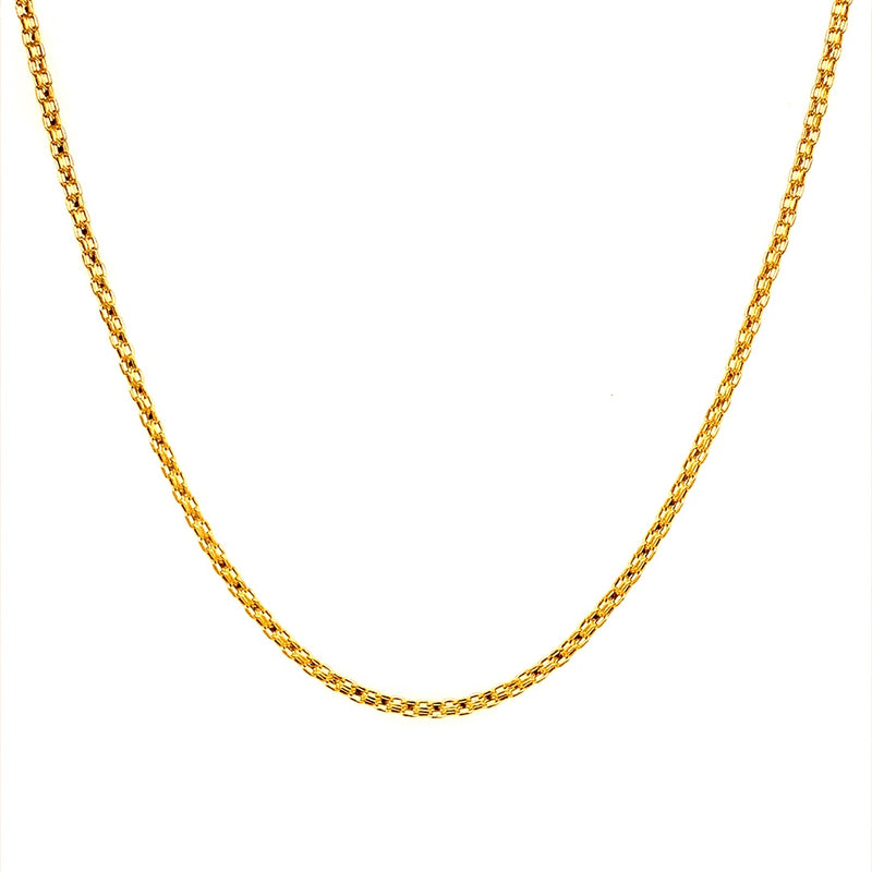 Cadena (bismark) 45cm en oro amarillo 18kt