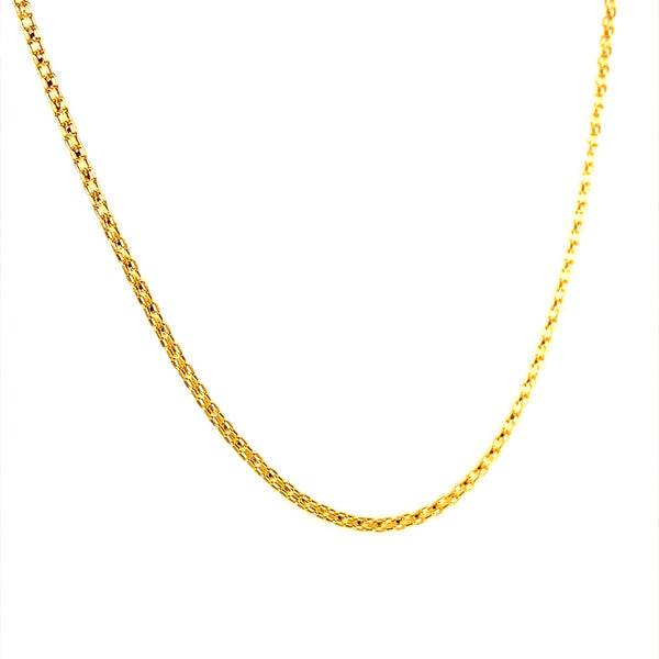 Cadena (bismark) 45cm en oro amarillo 18kt