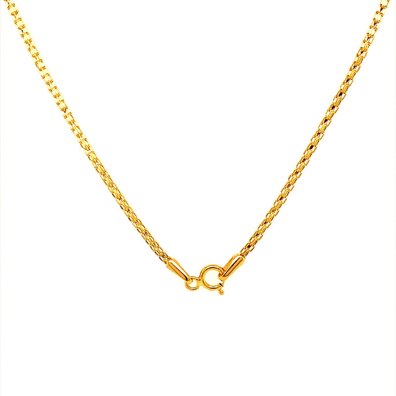 Cadena (bismark) 45cm en oro amarillo 18kt