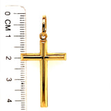 Dije (cruz) en oro amarillo 10k